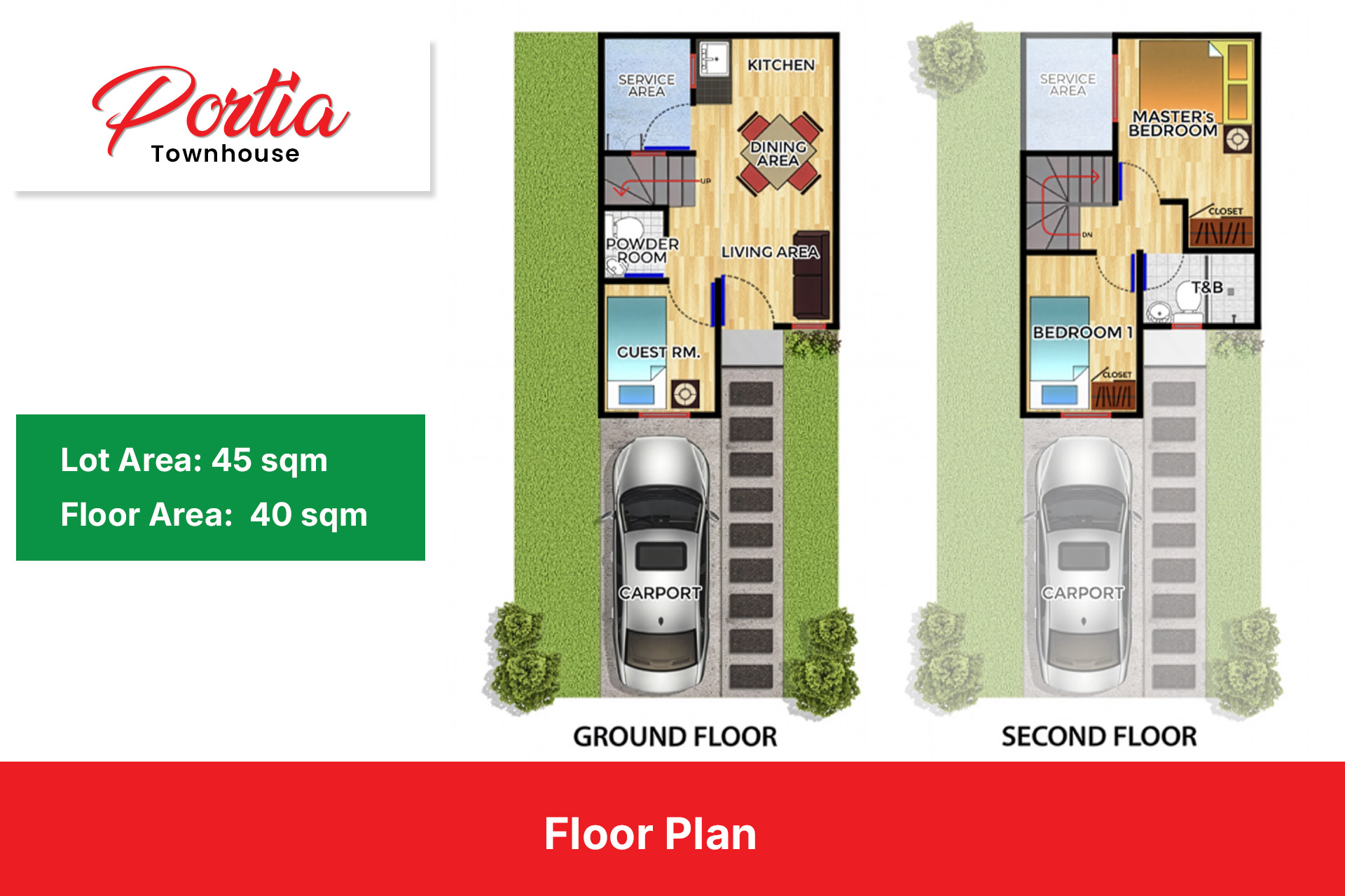 Micara Estates-Tanza Portia Townhouse Floor Plan